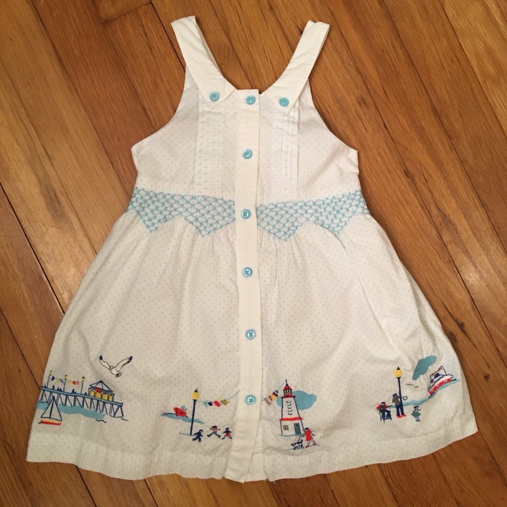 Janie & Jack Smocked Summer Dress